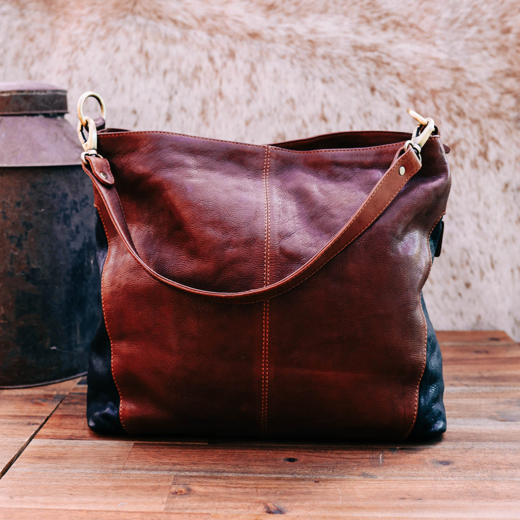 Lake Leather - Balfour - Large Contrast Tote