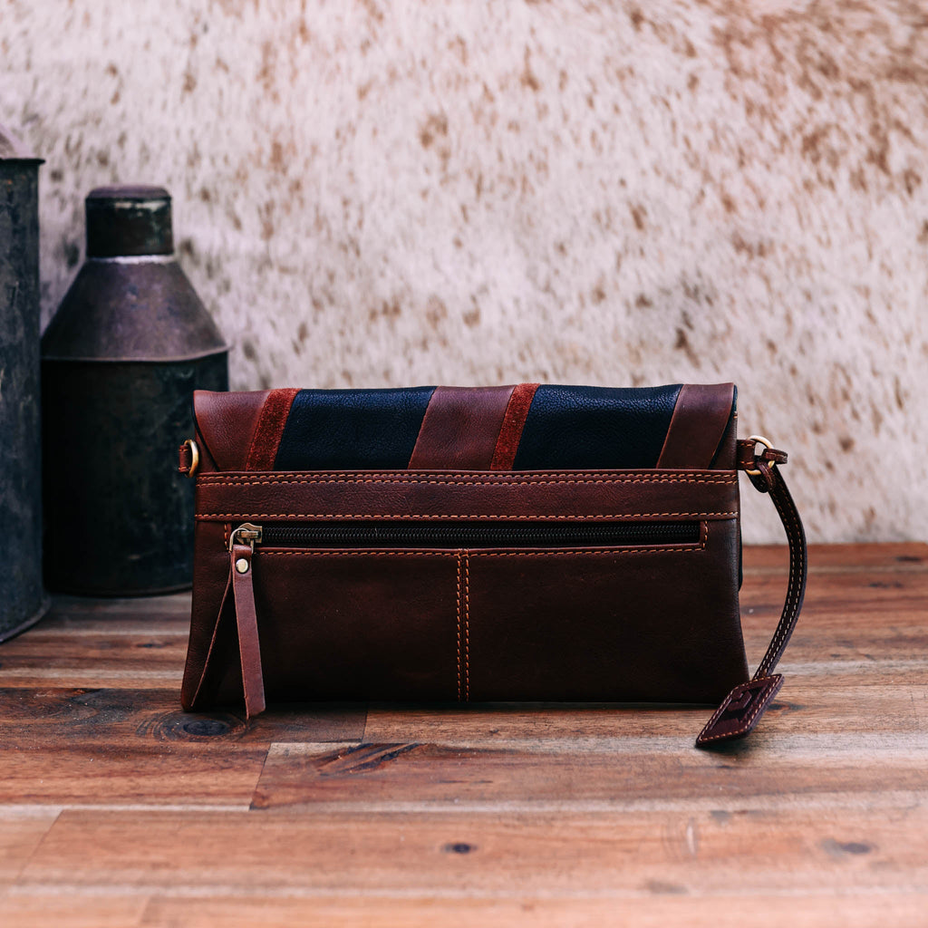 Lake Leather - Lune - Contrasting Leather Clutch Bag