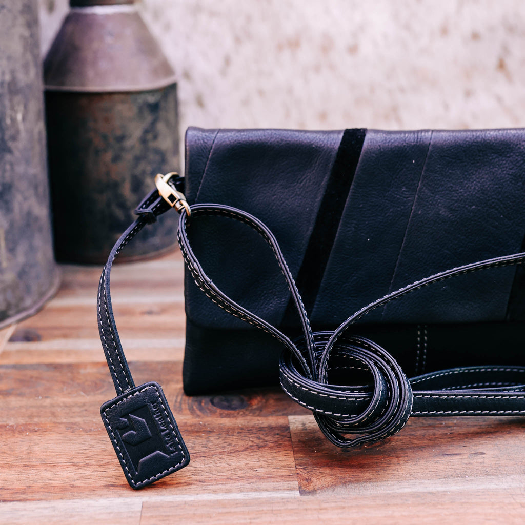 Lake Leather - Lune - Contrasting Leather Clutch Bag