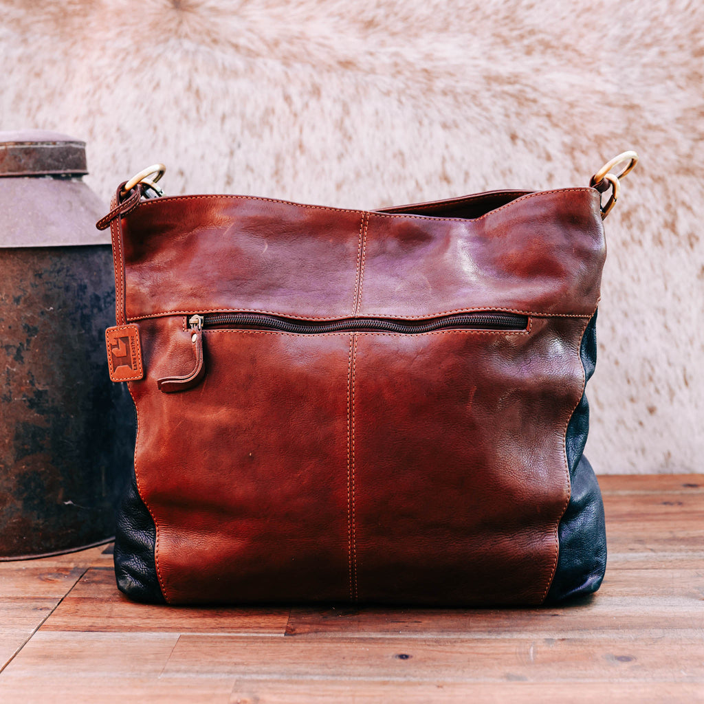 Lake Leather - Balfour - Large Contrast Tote