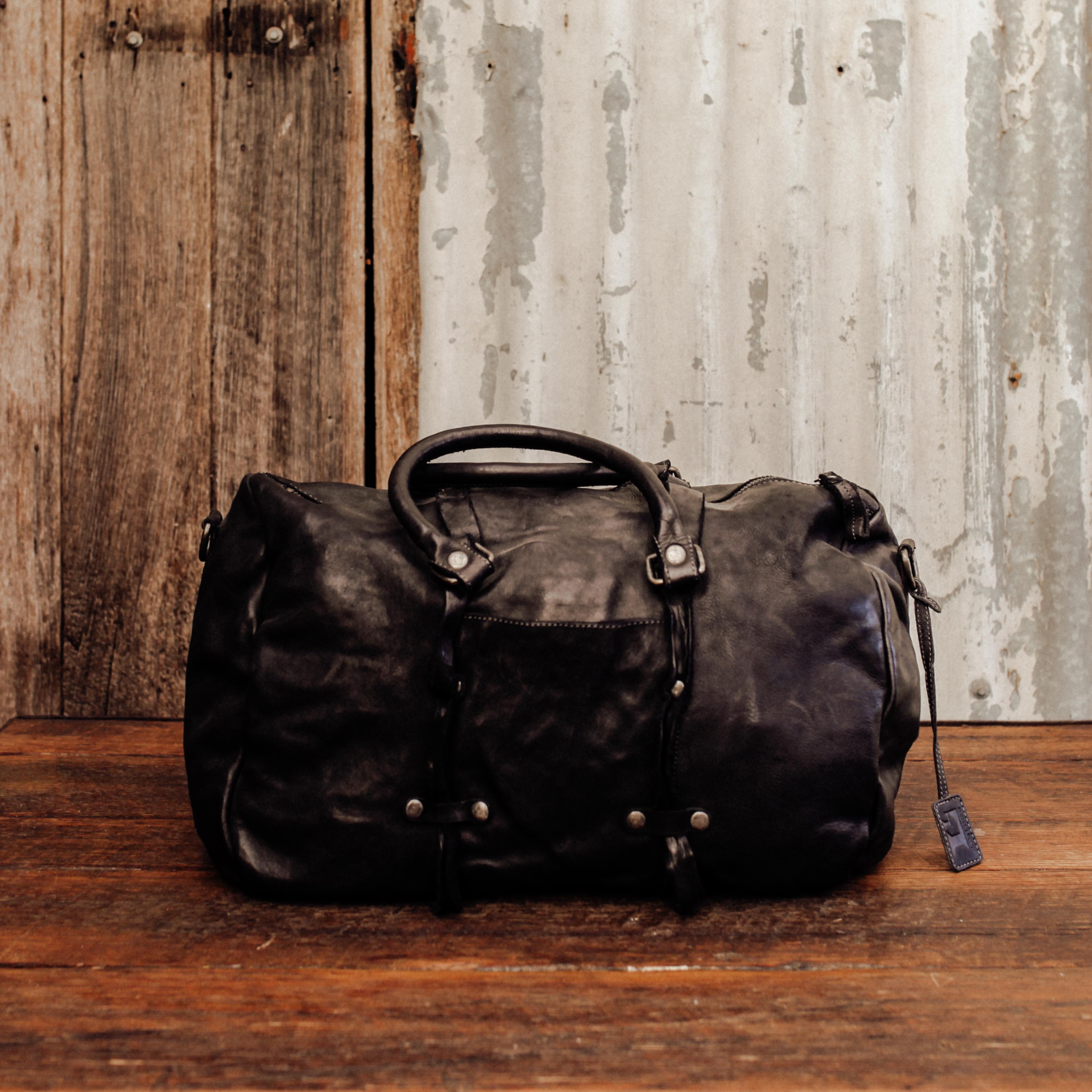 Lake Leather - Longford - Unisex Leather Duffle Travel Bag Hand Luggage