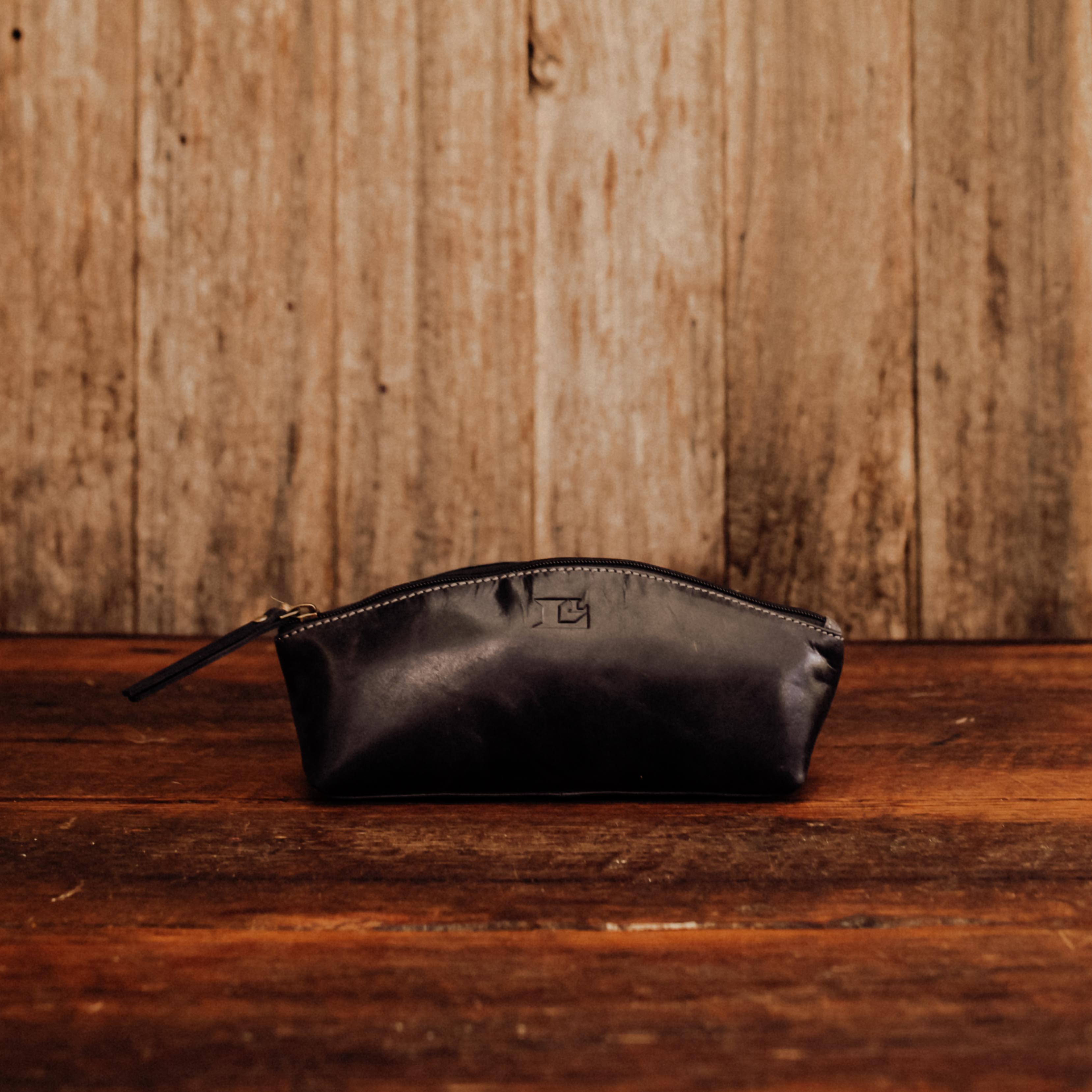 Lake Leather - Mella - Unisex Leather Pencil Case Toiletry Bag