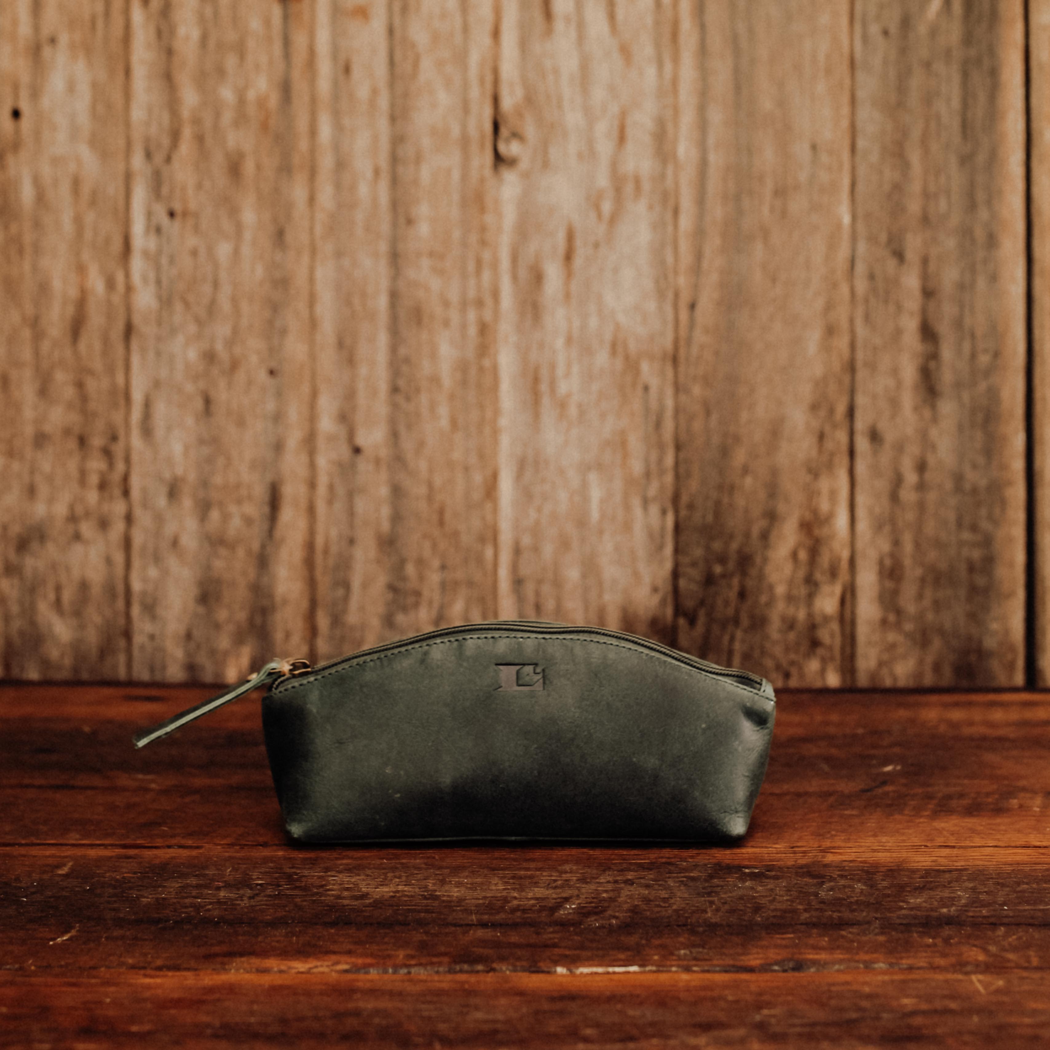 Lake Leather - Mella - Unisex Leather Pencil Case Toiletry Bag