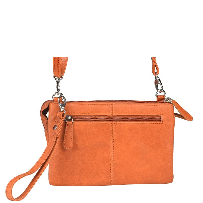 Cenzoni - SEOP821 - Women's Small Leather Crossbody Clutch