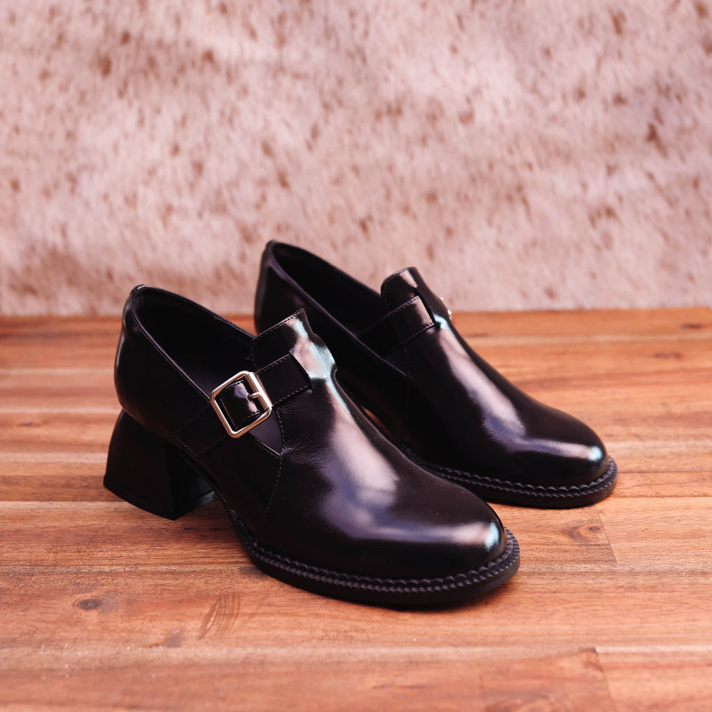 Isabella - Ashie - Women's Leather Shoe with High Heel