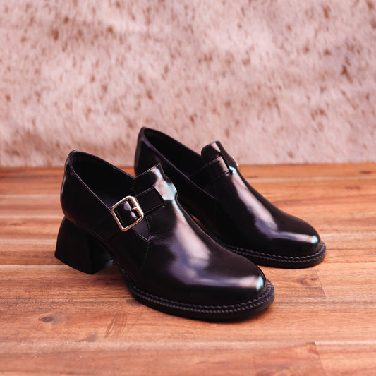Isabella - Ashie - Women's Leather Shoe with High Heel