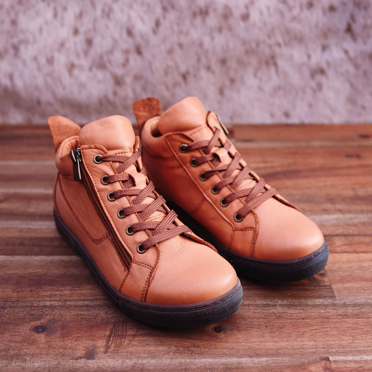 Cabello - EG1570 - Women’s Leather High Top Sneaker Boot