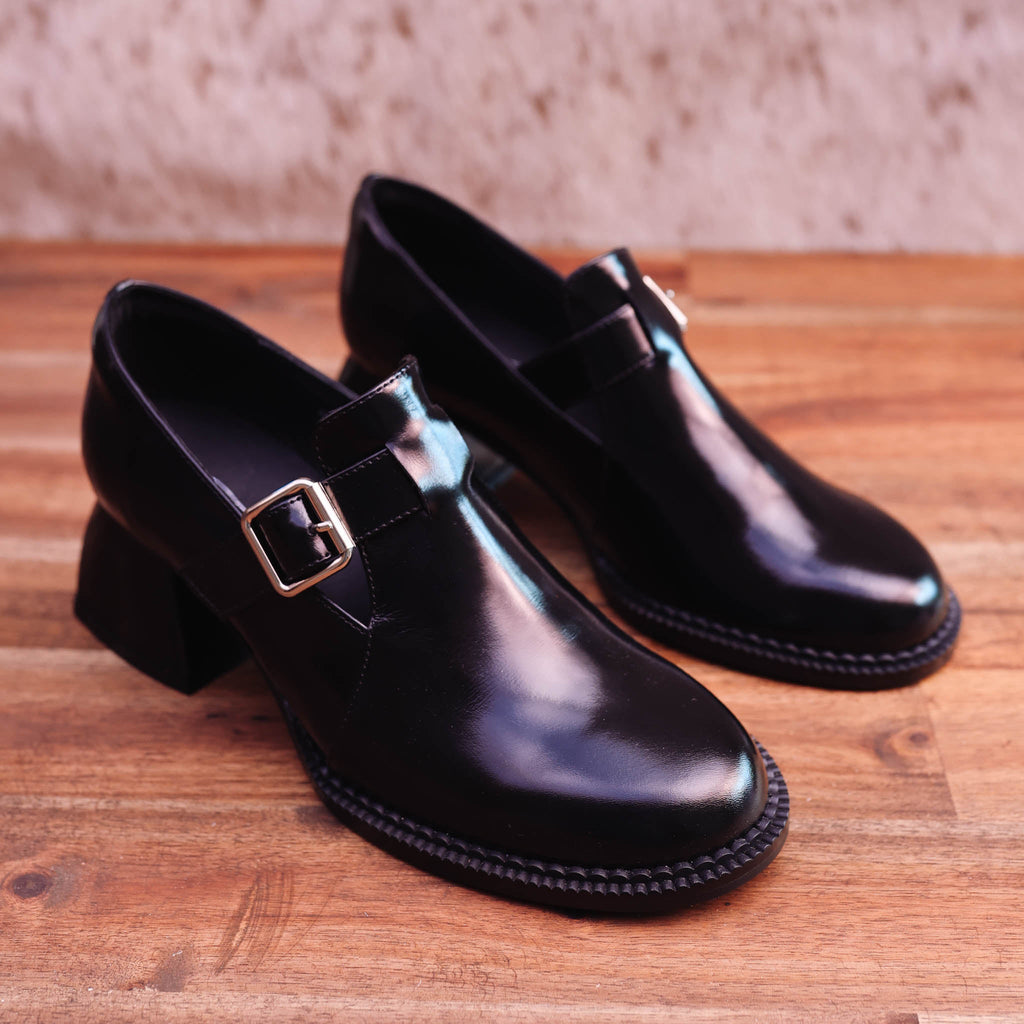 Isabella - Ashie - Women's Leather Shoe with High Heel