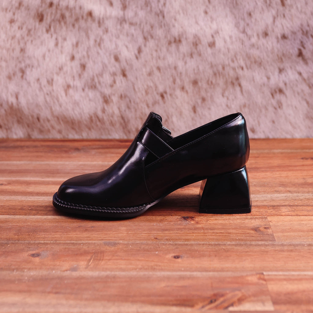 Isabella - Ashie - Women's Leather Shoe with High Heel