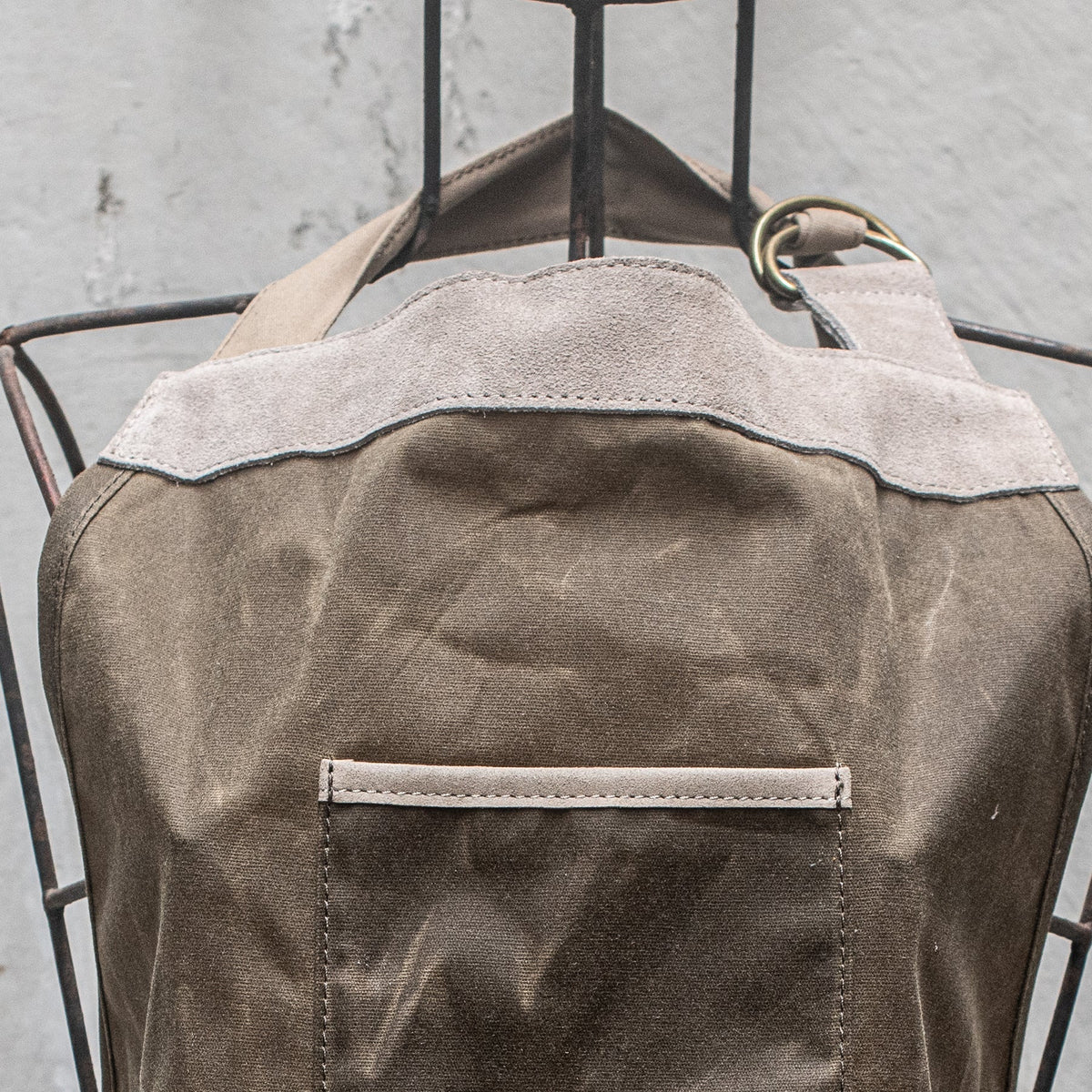 Heaven In Earth - Apron - Unisex Waxed Canvas And Suede Apron