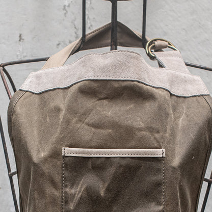 Heaven In Earth - Apron - Unisex Waxed Canvas And Suede Apron