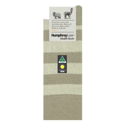 Humphrey Law - 03C - Unisex Alpaca & Merino Stripe Socks