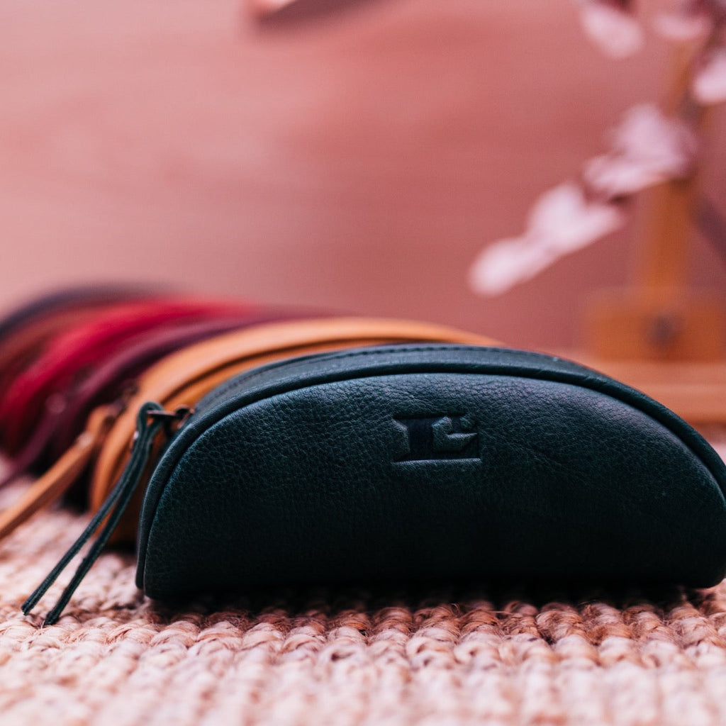 Lake Leather - Corinna - Unisex Leather Pencil Case Makeup Bag