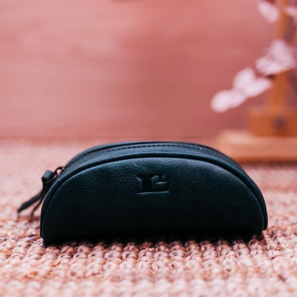 Lake Leather - Corinna - Unisex Leather Pencil Case Makeup Bag