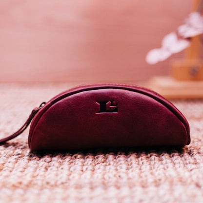 Lake Leather - Corinna - Unisex Leather Pencil Case Makeup Bag