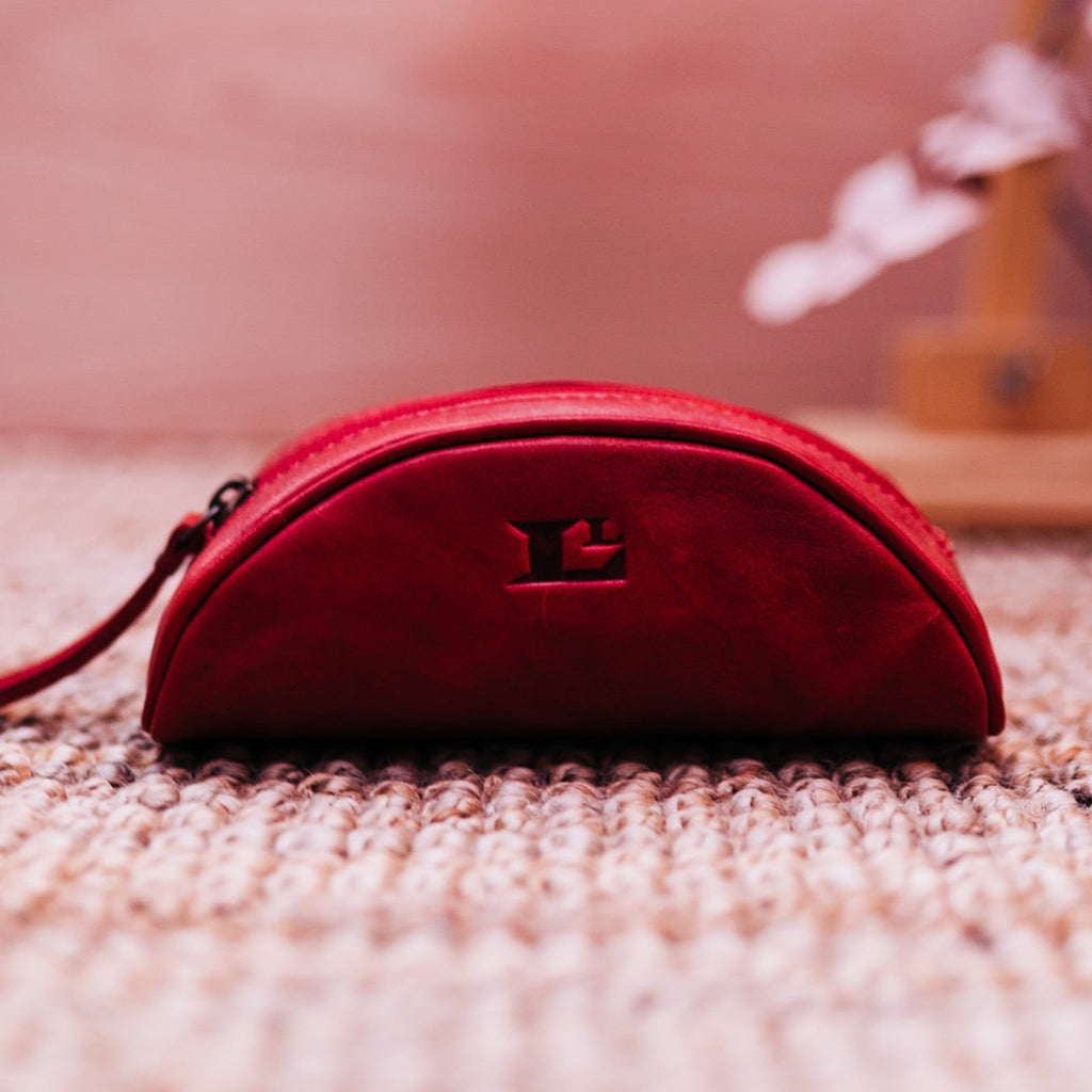 Lake Leather - Corinna - Unisex Leather Pencil Case Makeup Bag