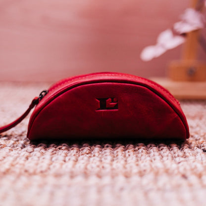 Lake Leather - Corinna - Unisex Leather Pencil Case Makeup Bag