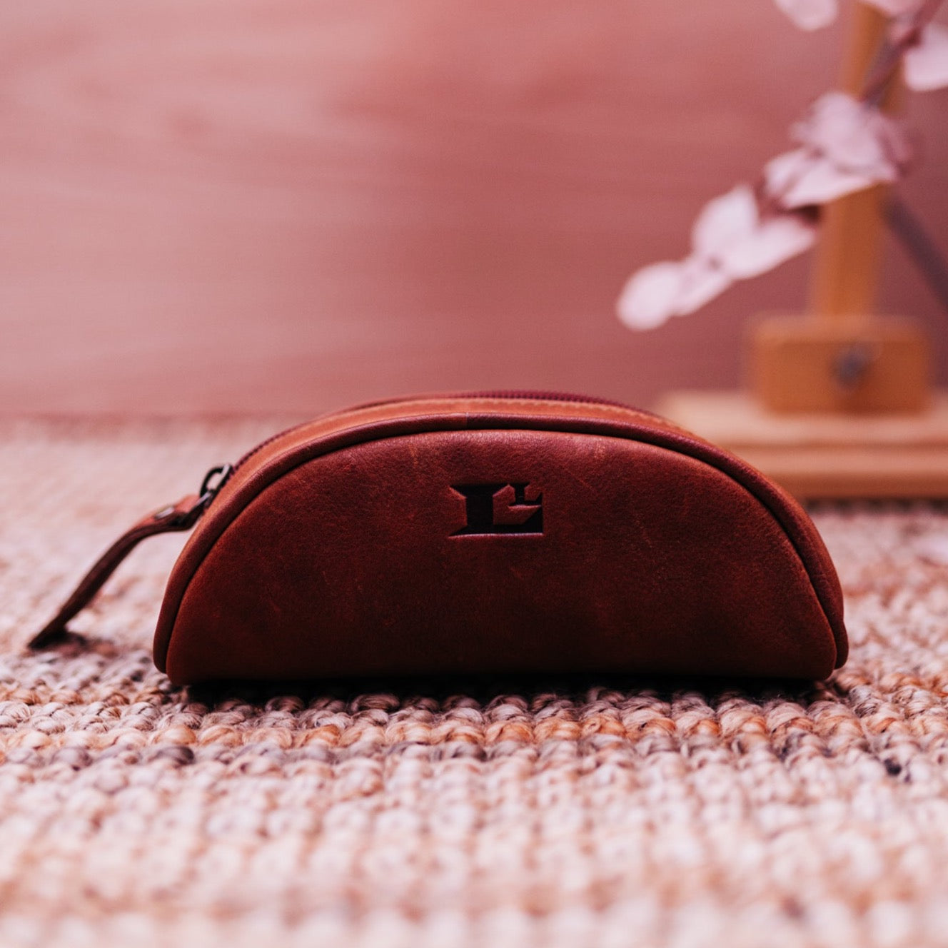 Lake Leather - Corinna - Unisex Leather Pencil Case Makeup Bag