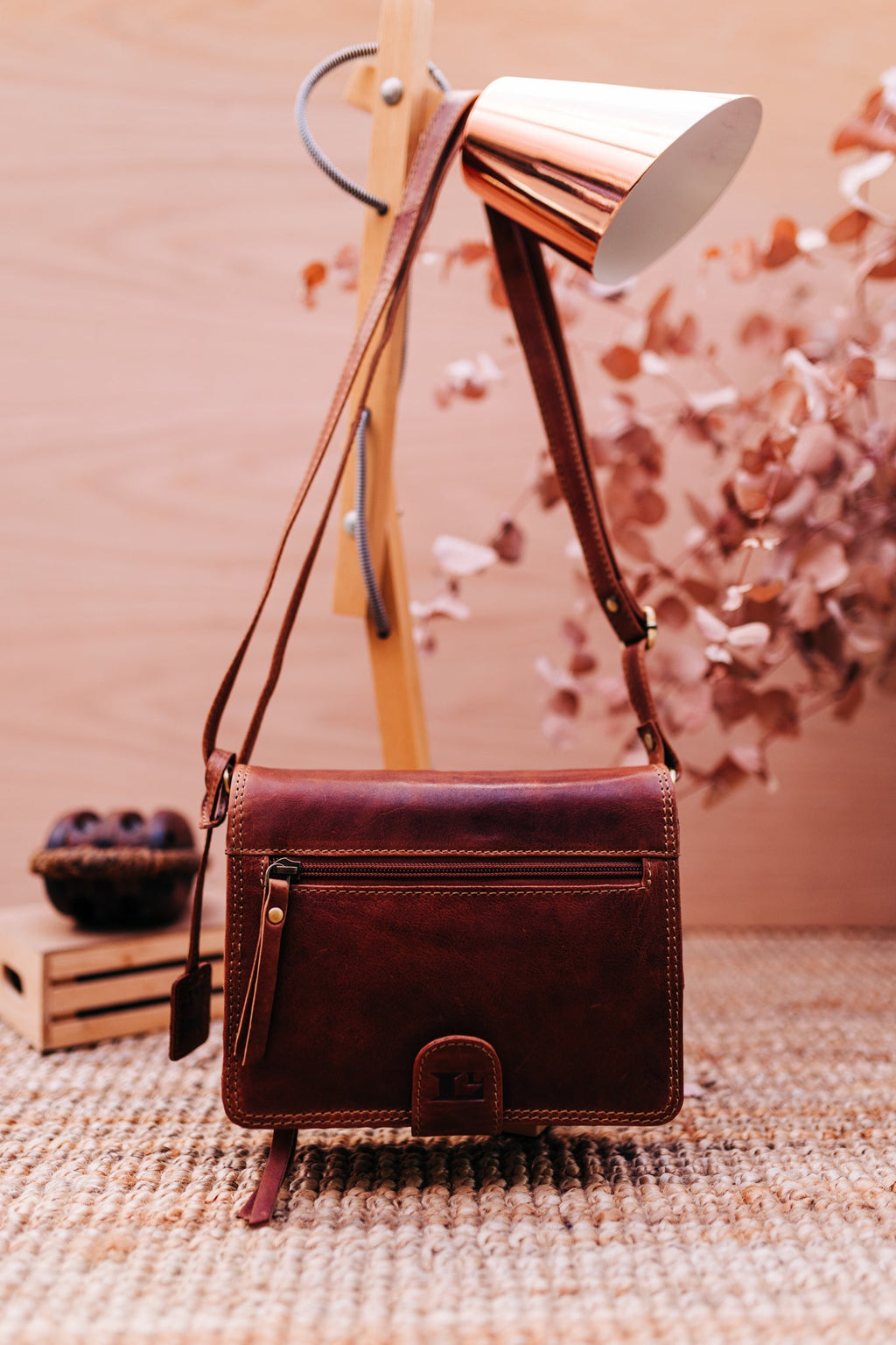 Lake Leather - Moina- Women's Organiser Small Leather Shoulder Bag