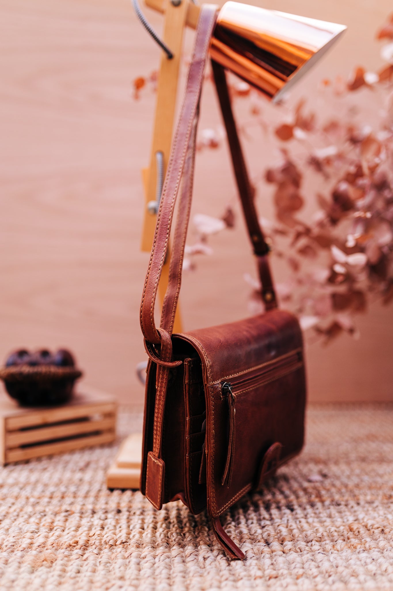 Lake Leather - Moina- Women's Organiser Small Leather Shoulder Bag