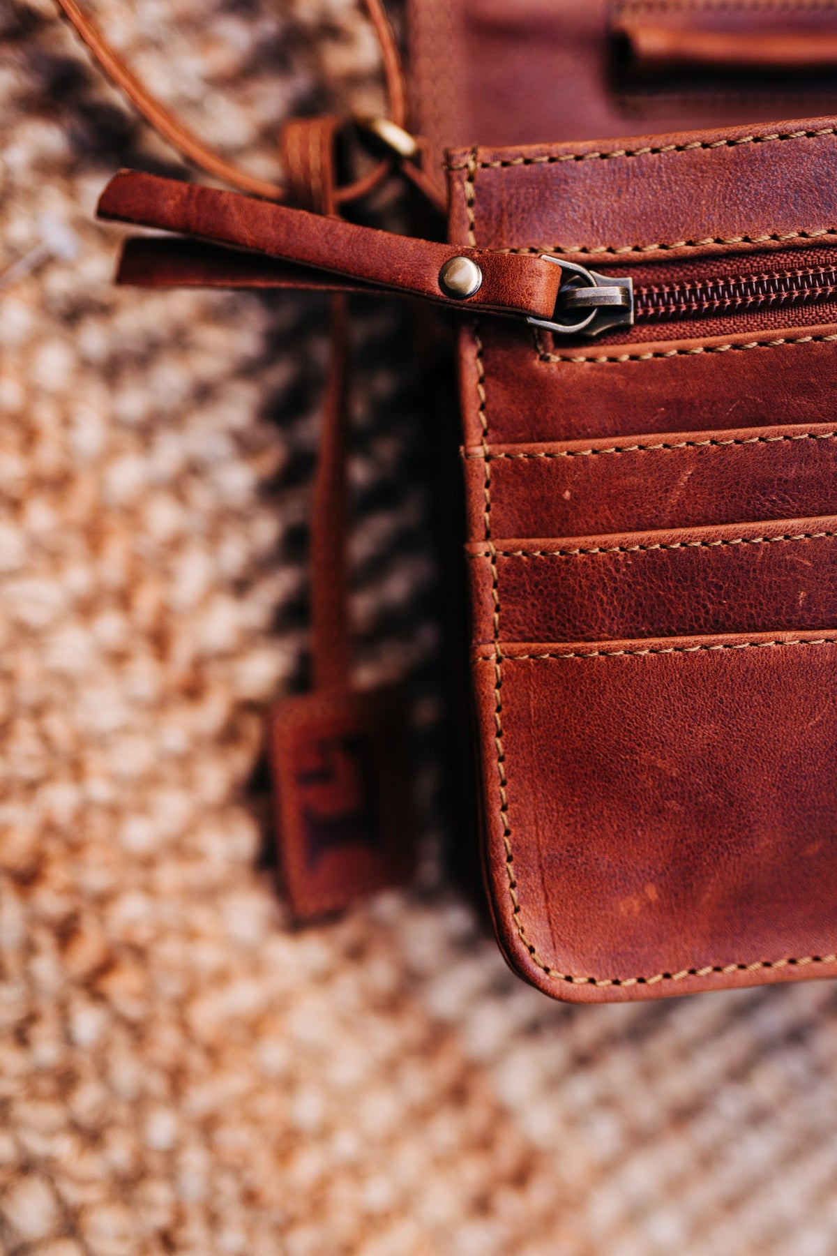 Lake Leather - Moina- Women's Organiser Small Leather Shoulder Bag