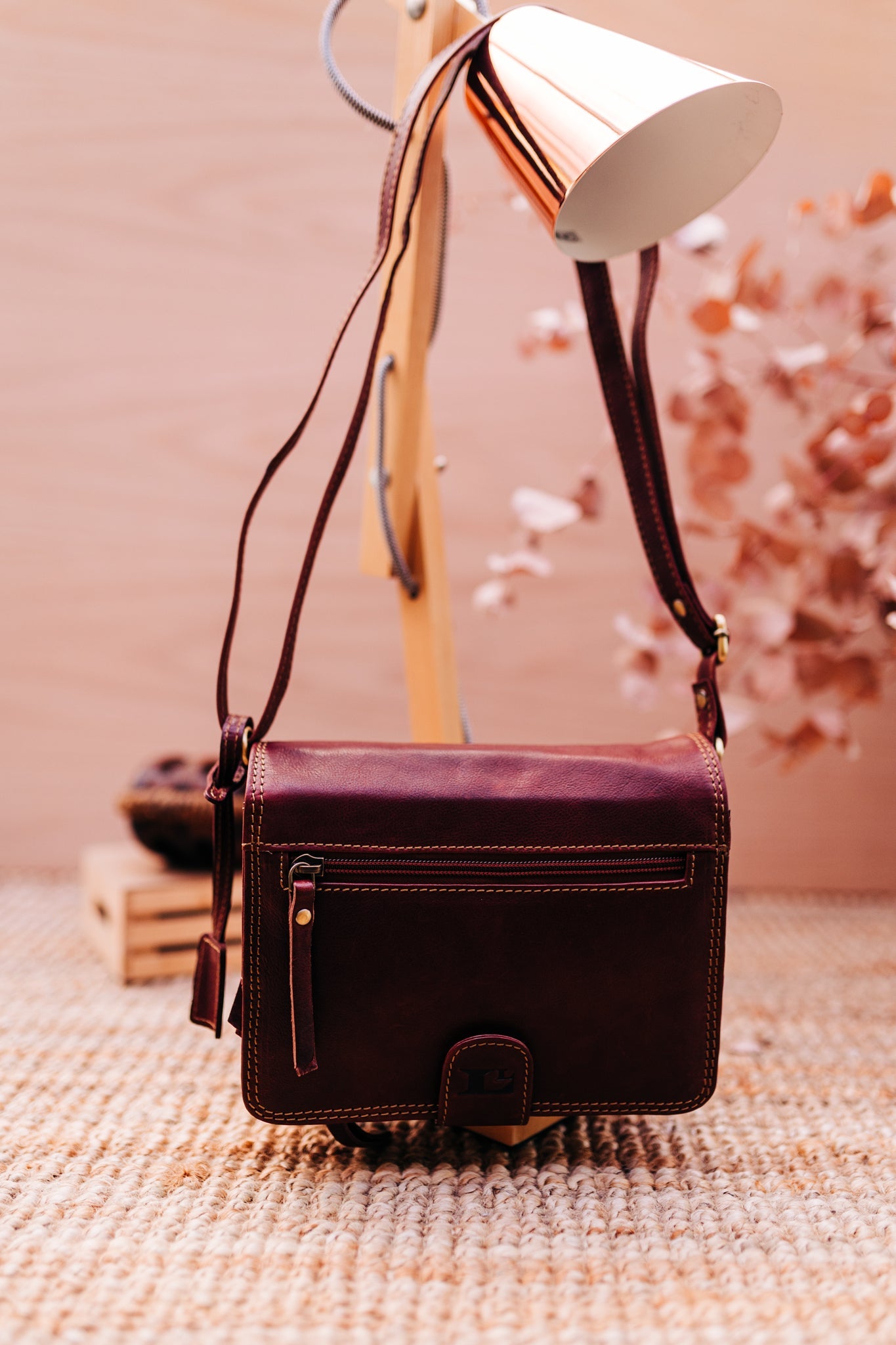 Lake Leather - Moina- Women's Organiser Small Leather Shoulder Bag