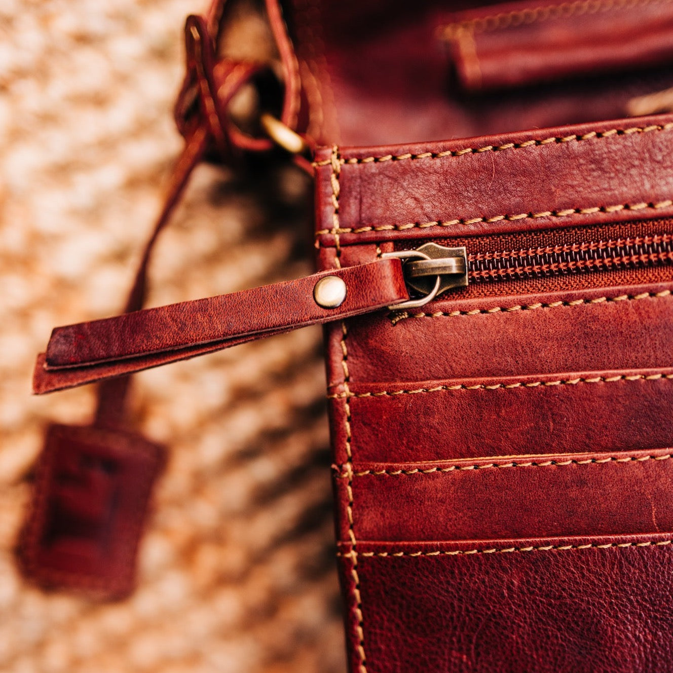 Lake Leather - Moina- Women's Organiser Small Leather Shoulder Bag