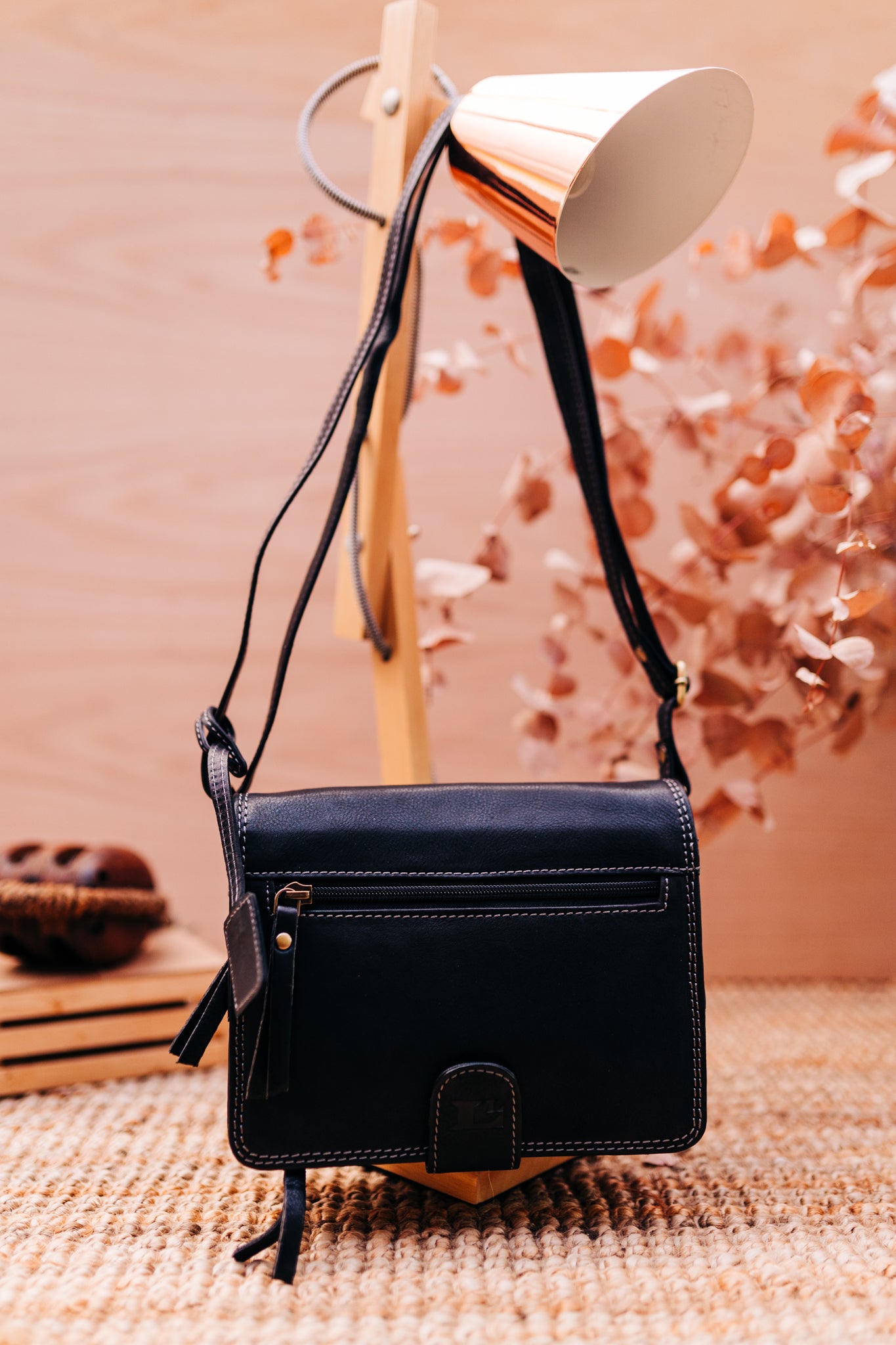 Lake Leather - Moina- Women's Organiser Small Leather Shoulder Bag