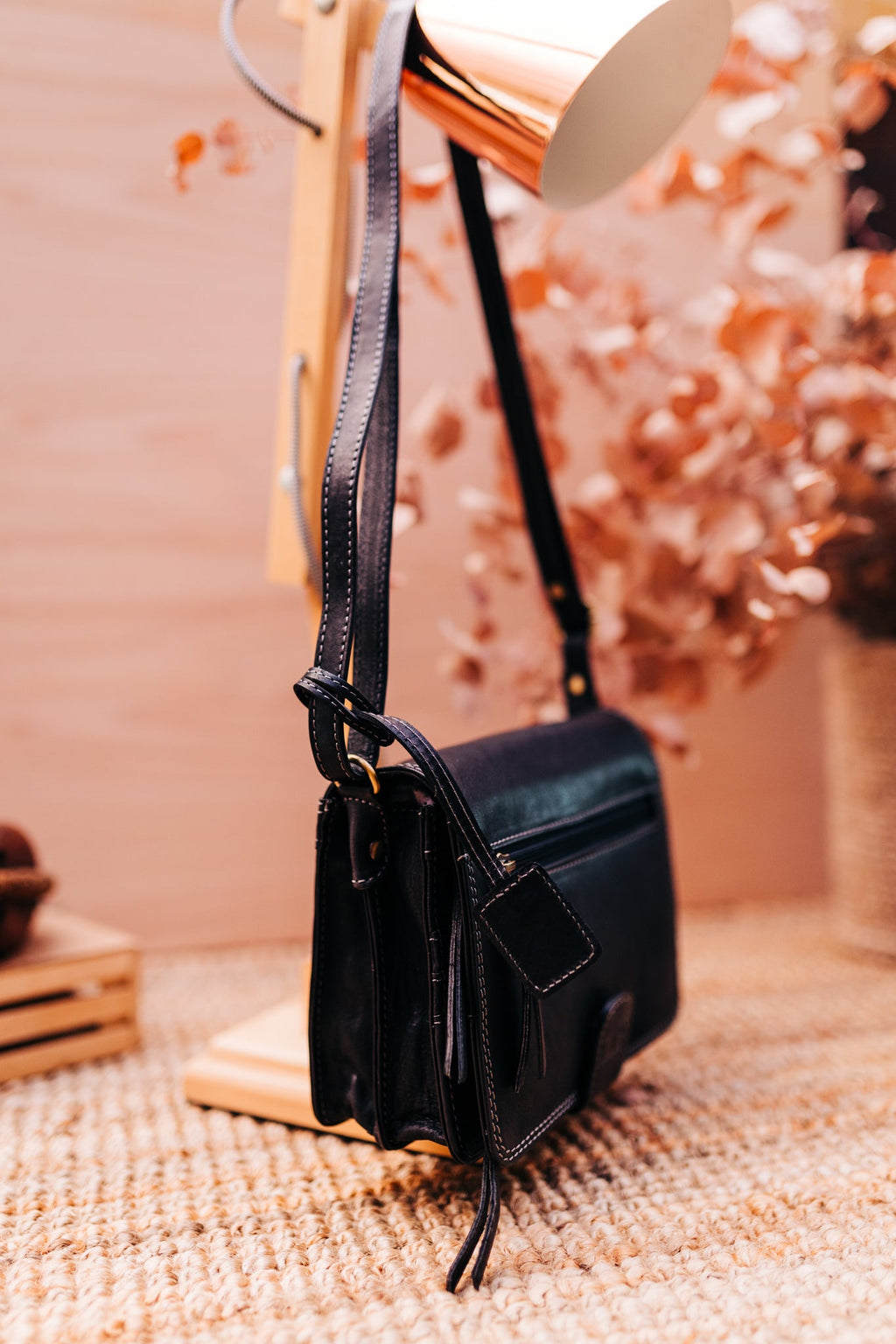 Lake Leather - Moina- Women's Organiser Small Leather Shoulder Bag