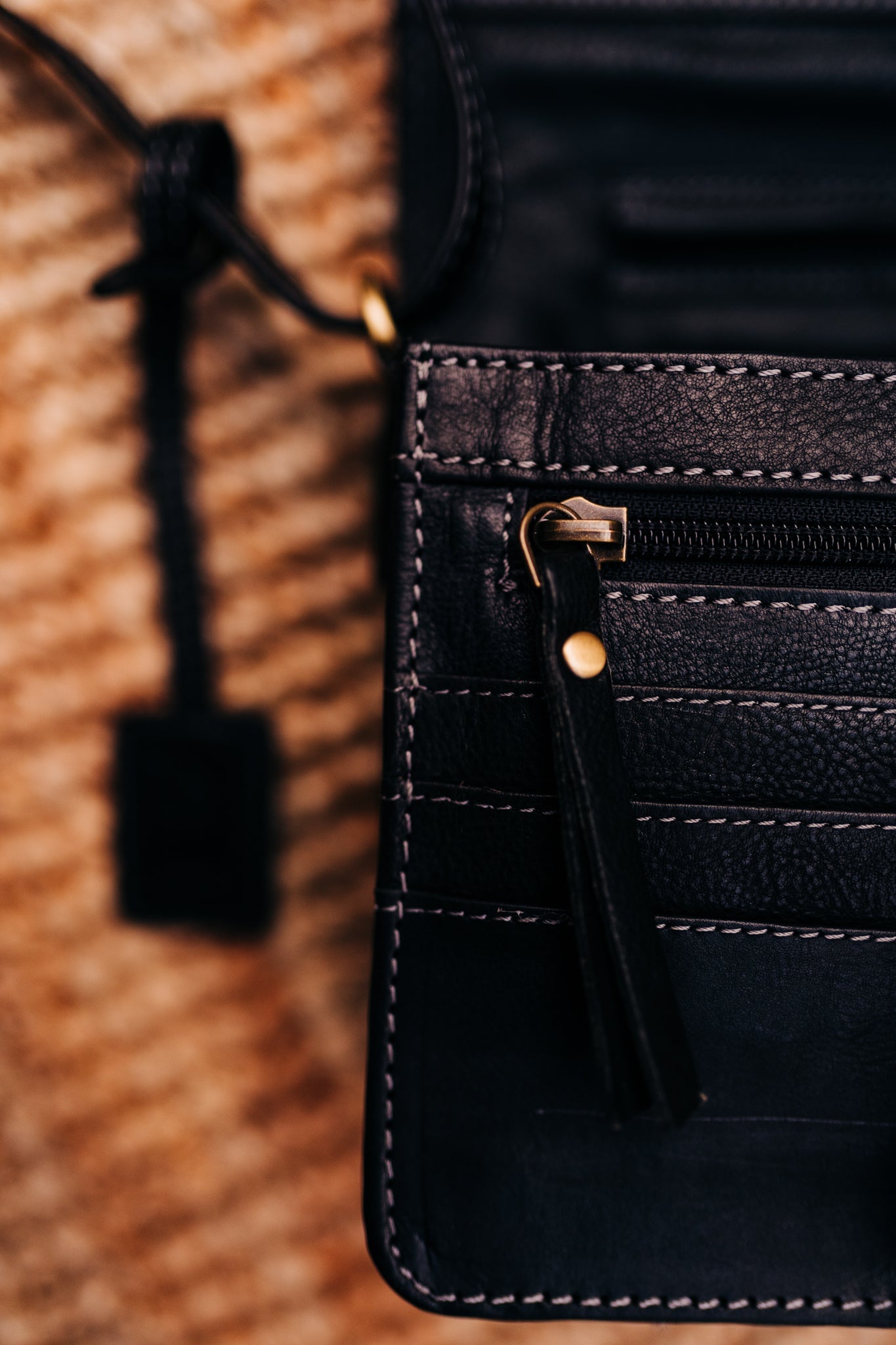 Lake Leather - Moina- Women's Organiser Small Leather Shoulder Bag