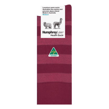 Humphrey Law - 03C - Unisex Alpaca & Merino Stripe Socks