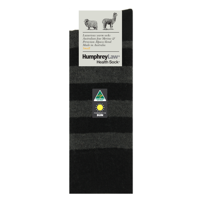Humphrey Law - 03C - Unisex Alpaca & Merino Stripe Socks