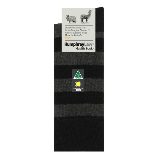 Humphrey Law - 03C - Unisex Alpaca & Merino Stripe Socks