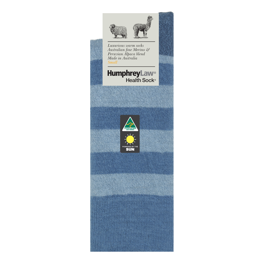 Humphrey Law - 03C - Unisex Alpaca & Merino Stripe Socks