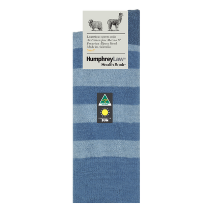 Humphrey Law - 03C - Unisex Alpaca & Merino Stripe Socks