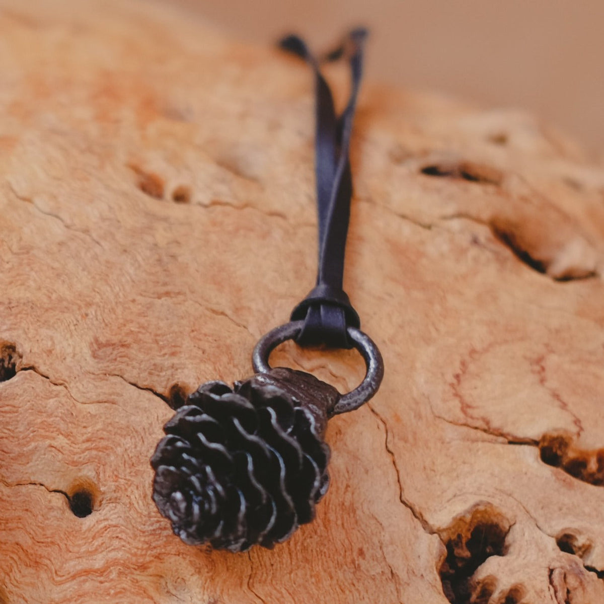 Studio Koak - Cone - Women's Metallised Pine Cone Necklace