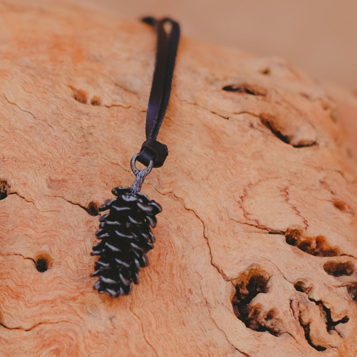 Studio Koak - Cone - Women's Metallised Pine Cone Necklace