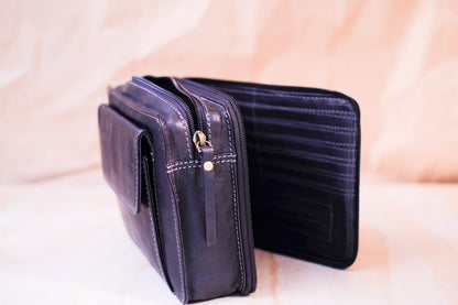 Lake Leather - Sidmouth - Men's 24 Card Cowhide Leather Organiser