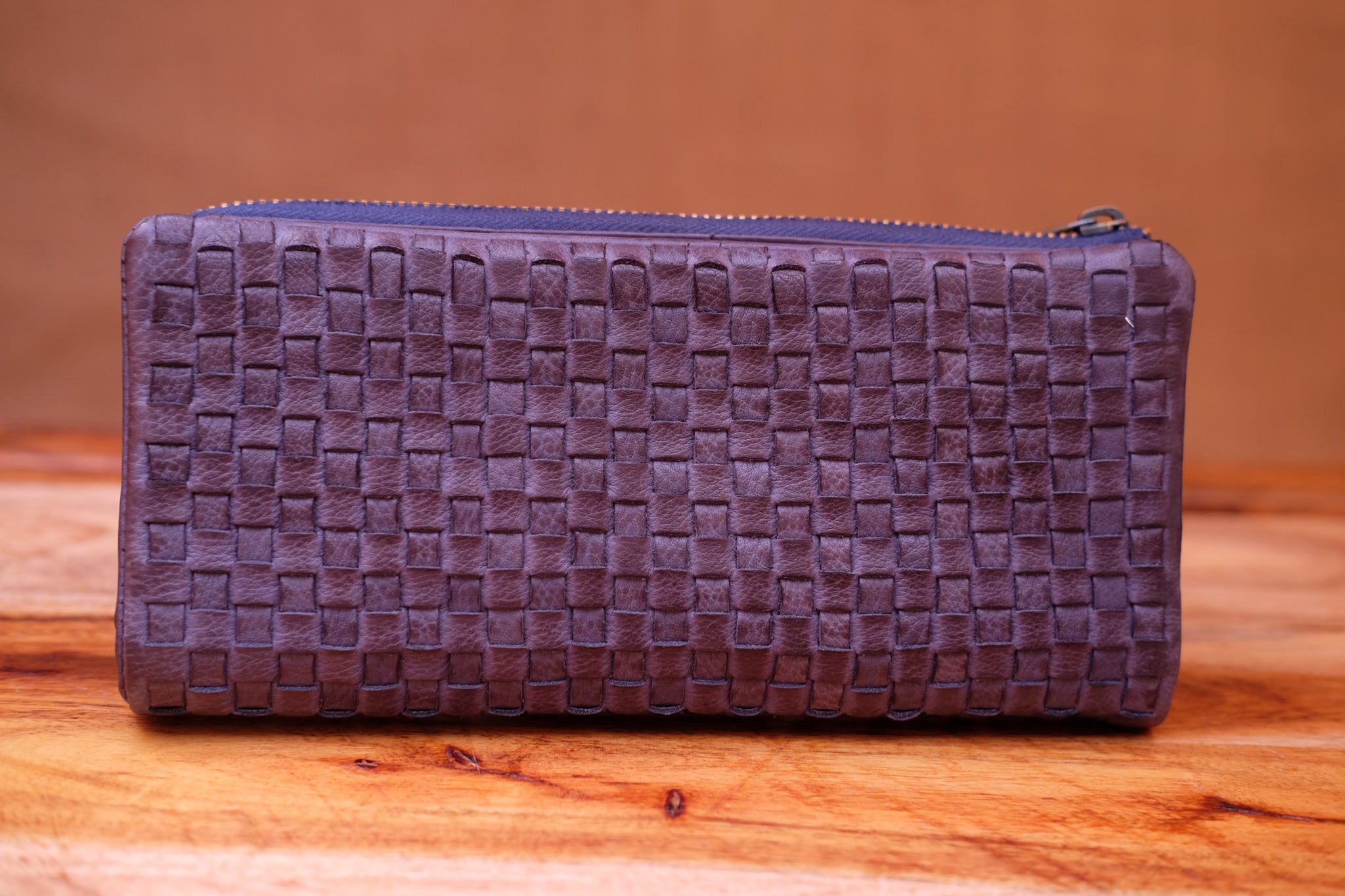 Pierre Cardin - Women's Rustic Leather Woven Purse - PC3124