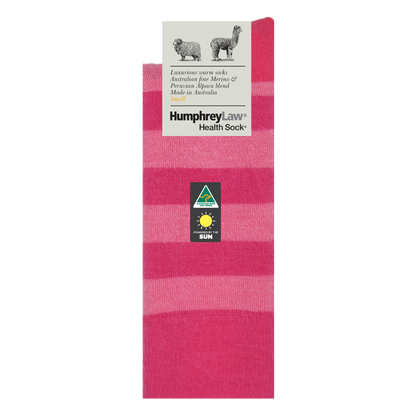 Humphrey Law - 03C - Unisex Alpaca & Merino Stripe Socks