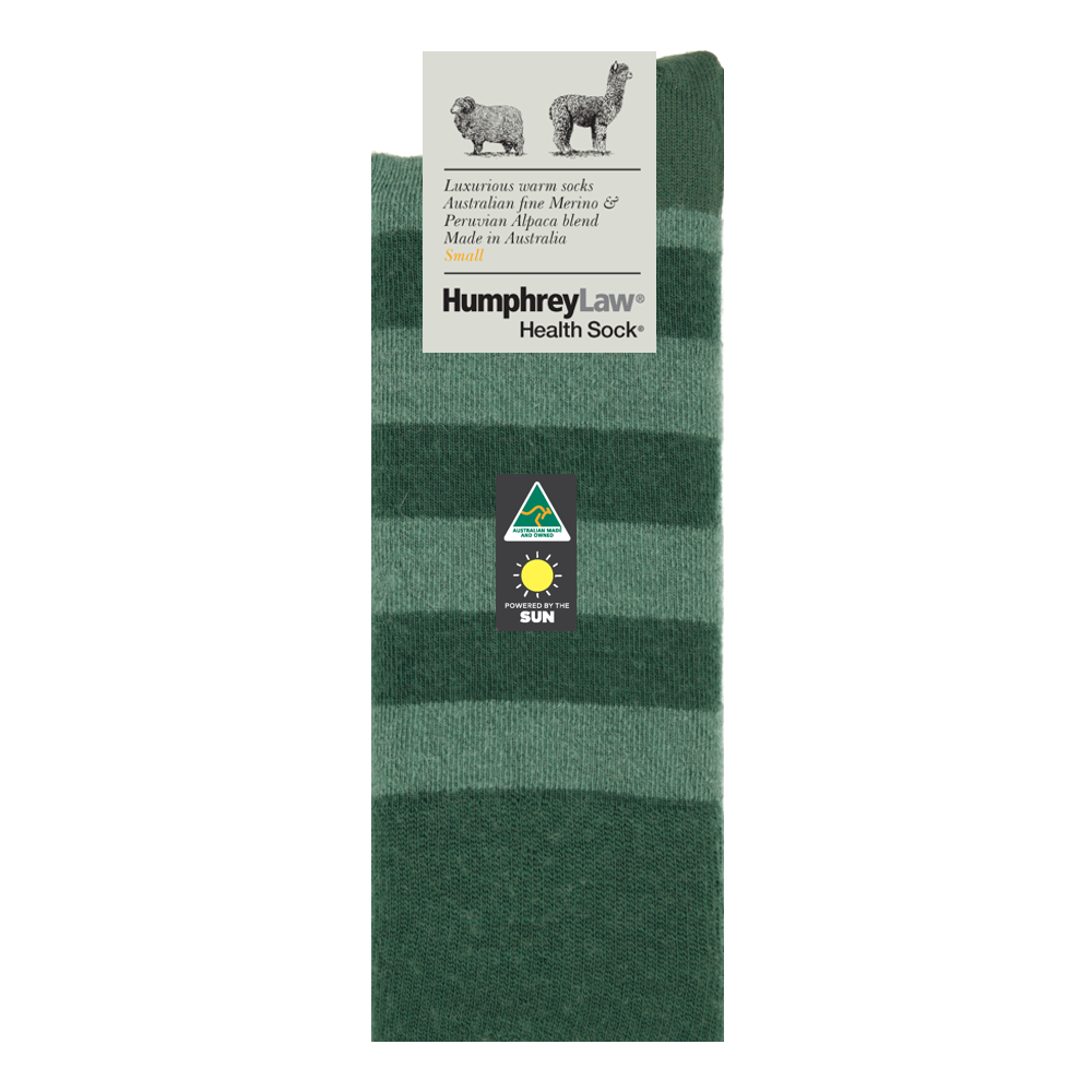 Humphrey Law - 03C - Unisex Alpaca & Merino Stripe Socks