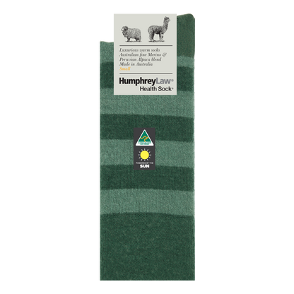 Humphrey Law - 03C - Unisex Alpaca & Merino Stripe Socks