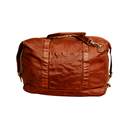 Lake Leather - Roland - Unisex Medium Leather Duffle Overnighter Bag