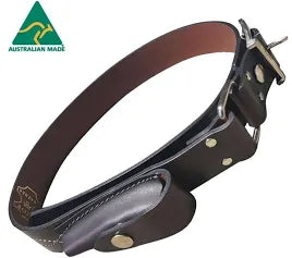 Akubra - Stockman - Men's Solid Hide Knife Pouch Belt