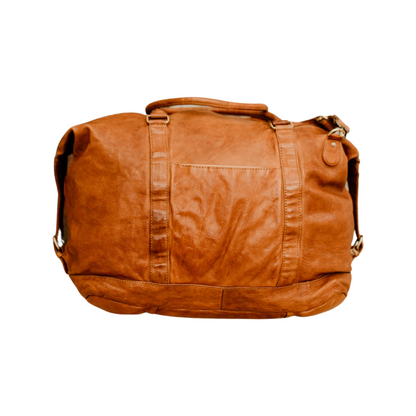 Lake Leather - Roland - Unisex Medium Leather Duffle Overnighter Bag