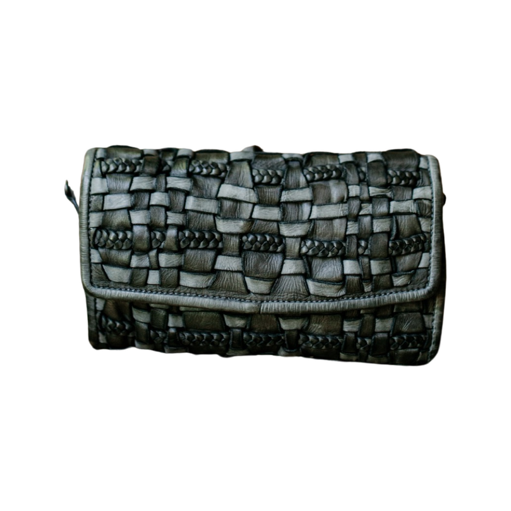 Lake Leather - Evandale -Women's Woven Clutch Crossbody Bag