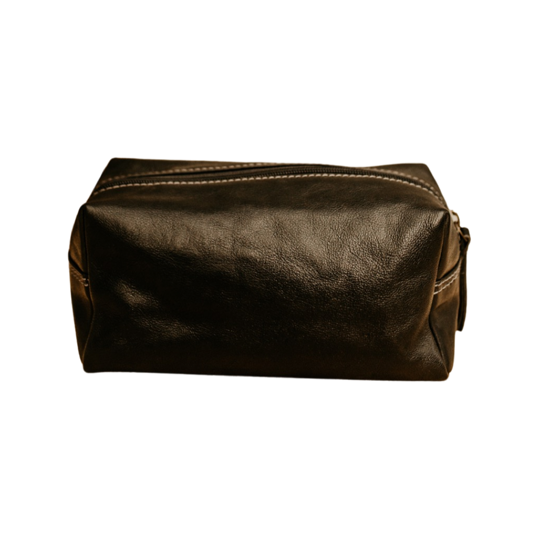 Lake Leather - Epping- Unisex Toiletry Leather Wetpack Bag