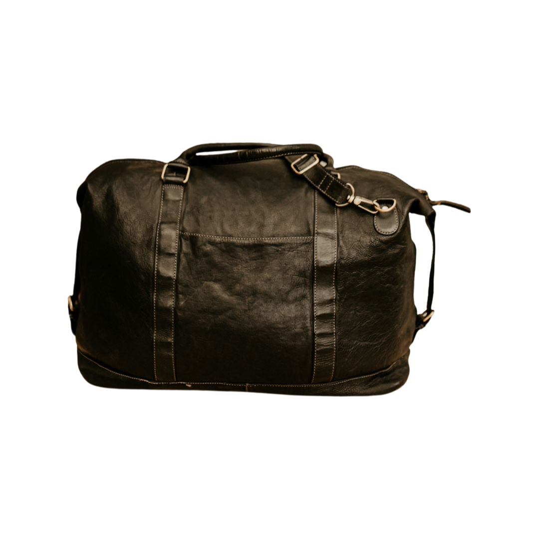 Lake Leather - Roland - Unisex Medium Leather Duffle Overnighter Bag