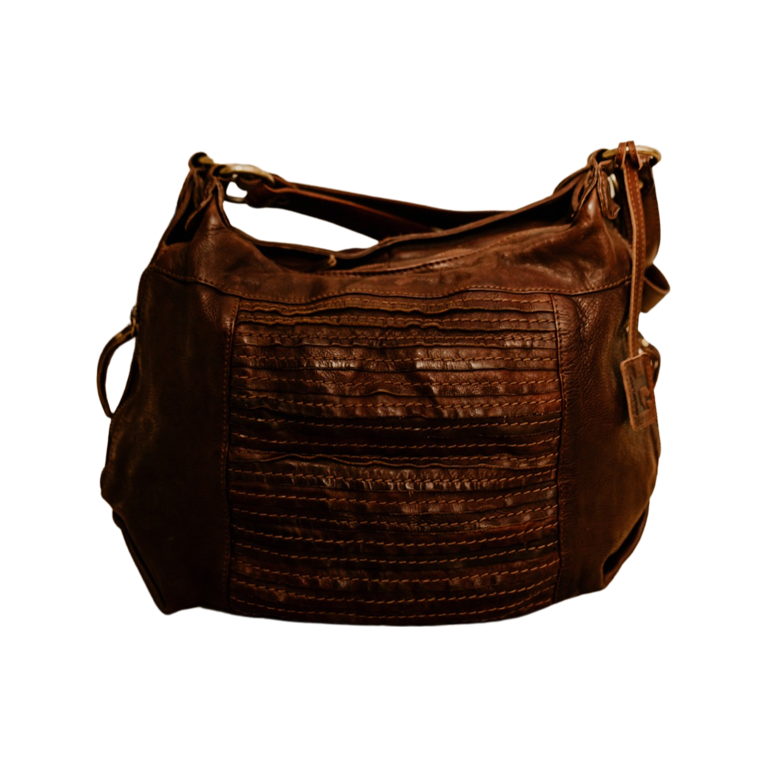 Lake Leather - Telita - Women’s Layered Leather Hobo Bag