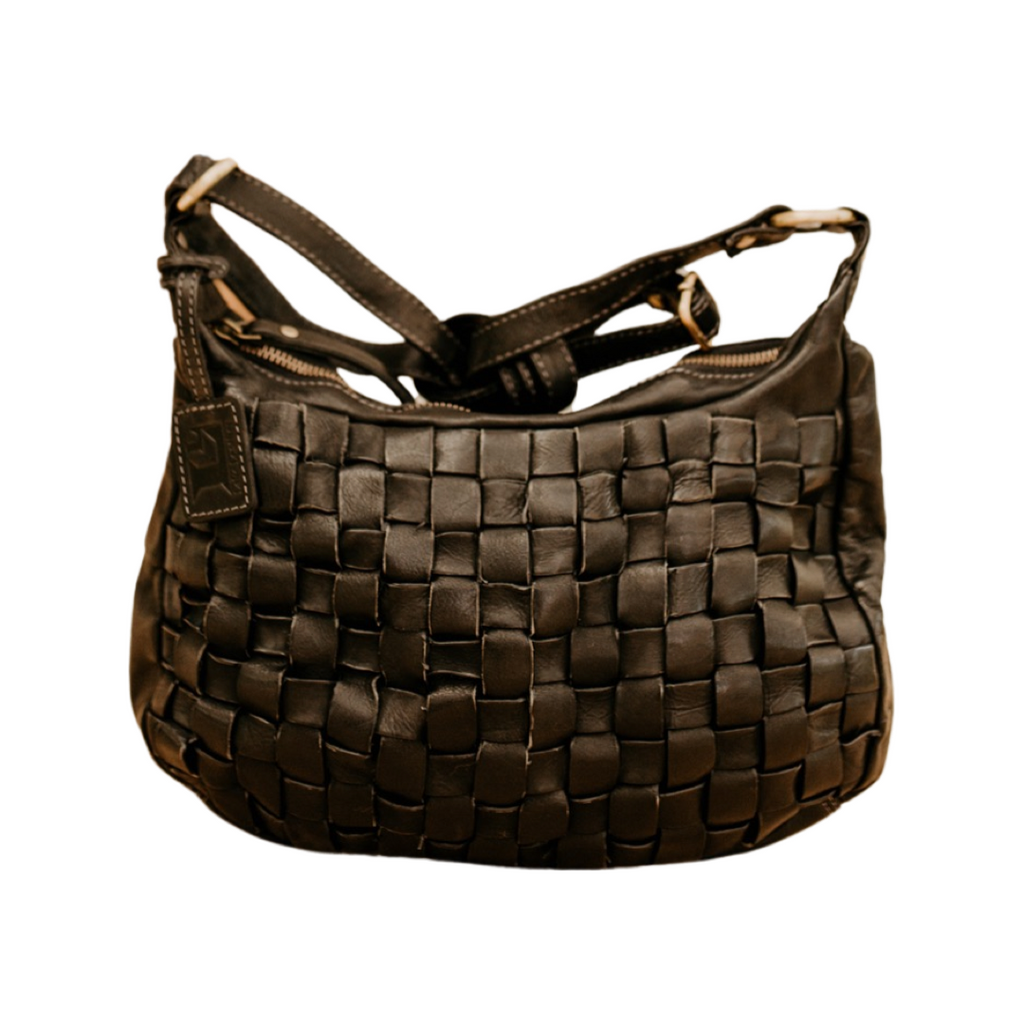 Lake Leather - Cleveland - Women's Woven Leather Crossbody